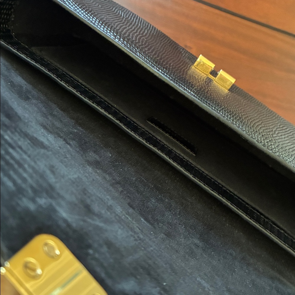 A.P.C. Black Grace Baguette Bag - Lizard Embossed - Picture 11 of 14